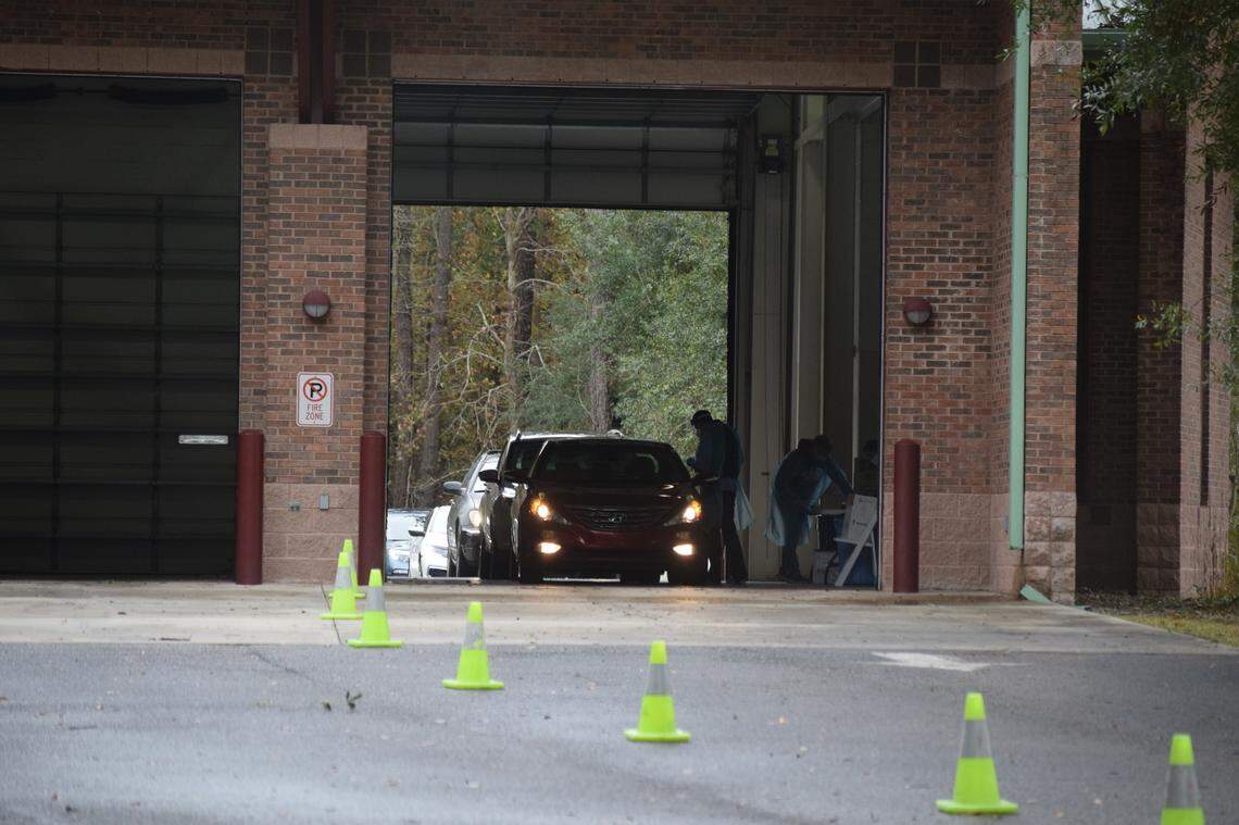 The S.C. Department of Health and Environmental Control ran a free COVID-19 testing site on Hilton Head Island at 400 Squire Pope Road on Monday, Jan. 10, 2022.