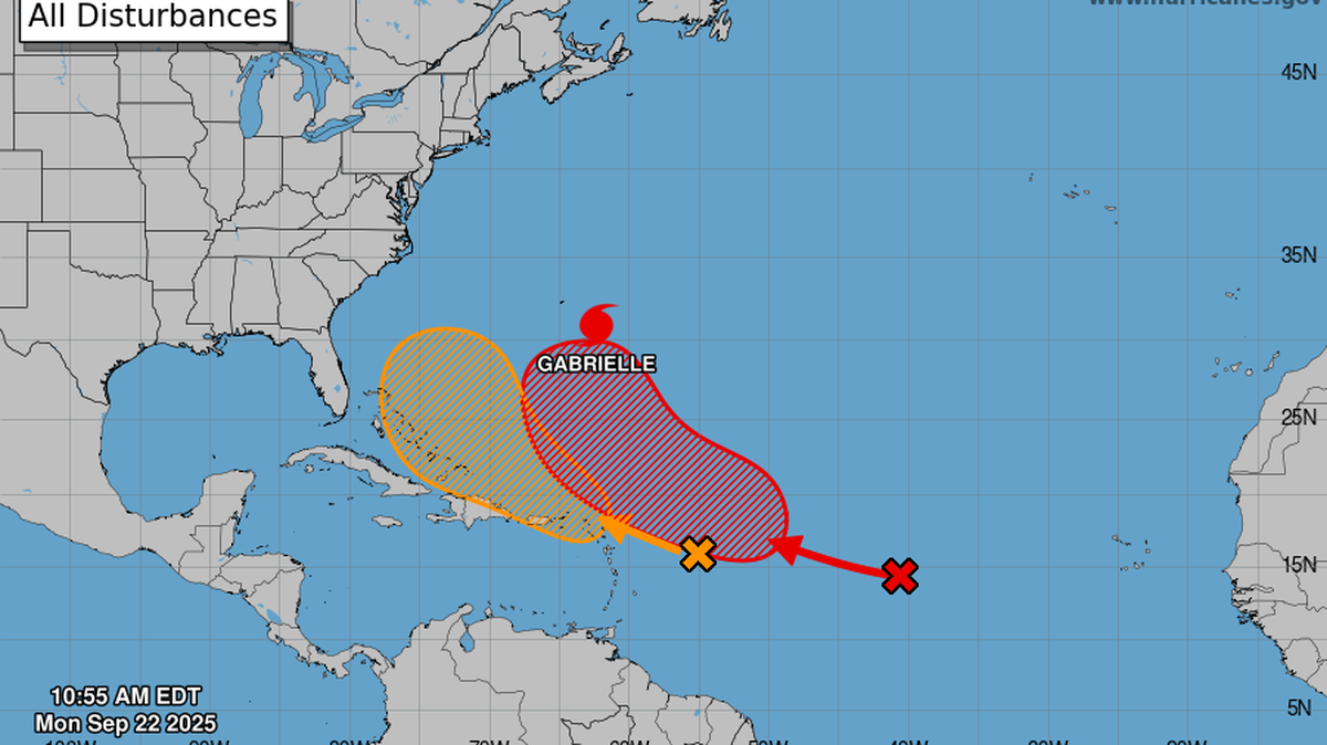 While Hurricane Gabrielle will remain far from Hilton Head, the National Hurricane Center is also tracking two tropical waves that may strengthen into a tropical depression later this week.