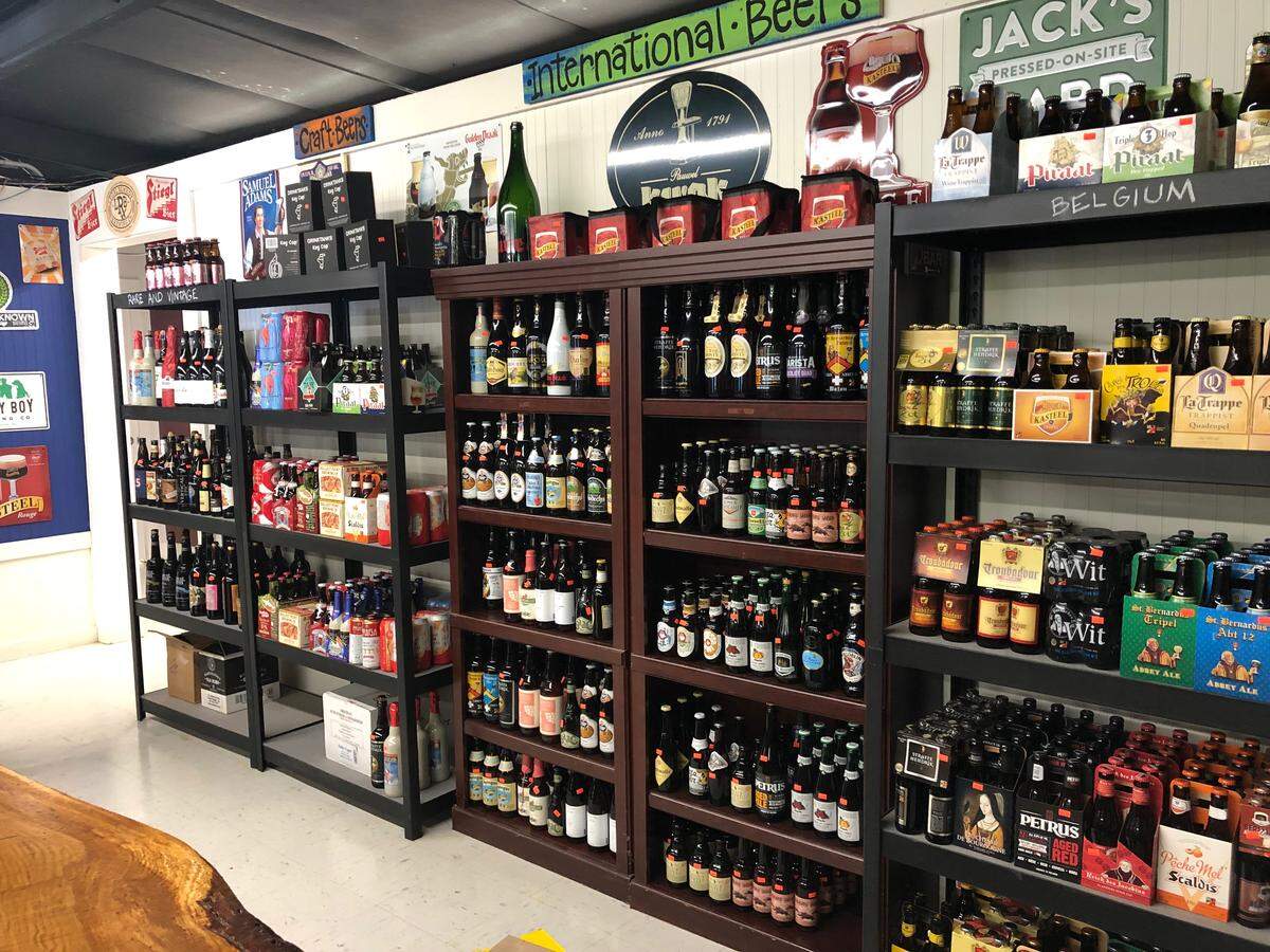 Beers from international locations and closer to home are available at Bluffton Trading Post.