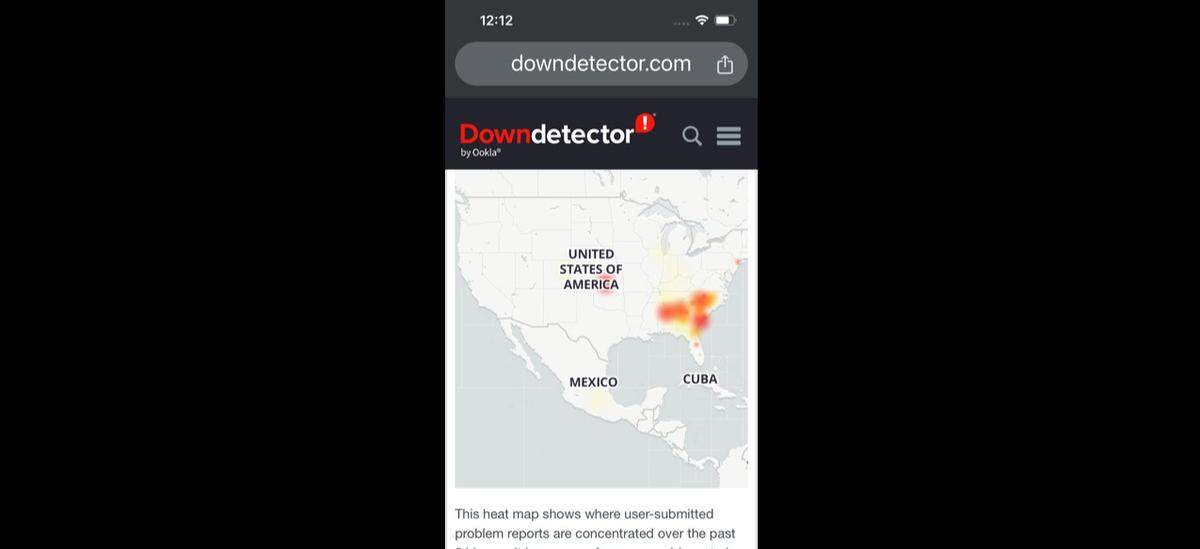 Sparklight, formerly known as Hargray, is reporting a major internet outage. Downdector, an app that offers real-time status of services including telecommunication outages, published this map indicating where a current internet outage is occurring across the region.