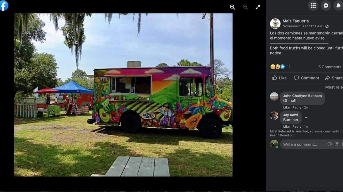 A photograph posted on the Maiz Taqueria Facebook page the same day that owner Isaac Jimenez-Nava was arrested on federal drug trafficking charges.