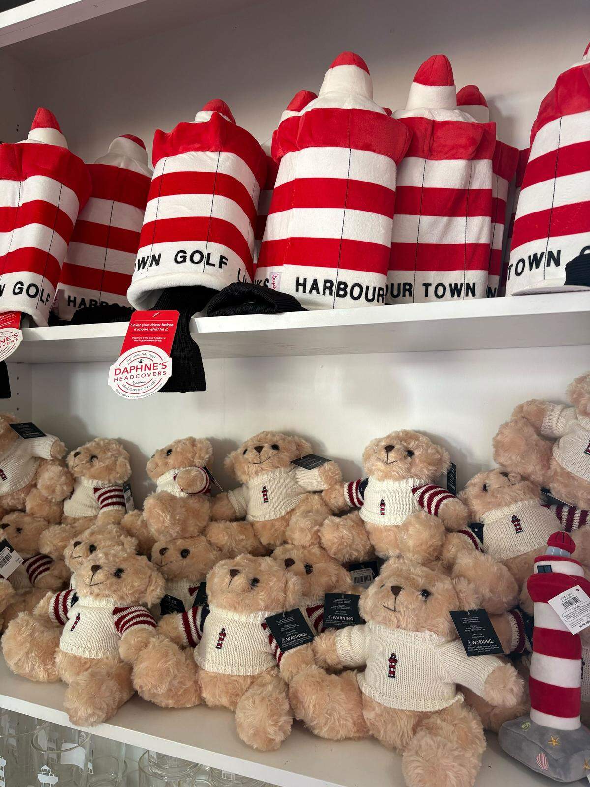 Teddy bears and headcovers for sale at RBC Heritage in 2026.