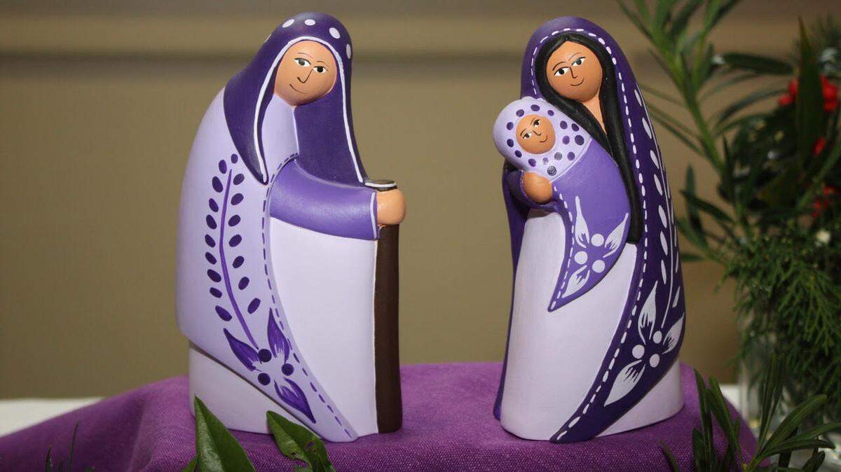 One of the nativity scenes at the First Presbyterian Church in Beaufort.