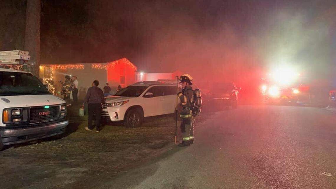 Bluffton family survives house fire ahead of Christmas, but loses dog, possessions