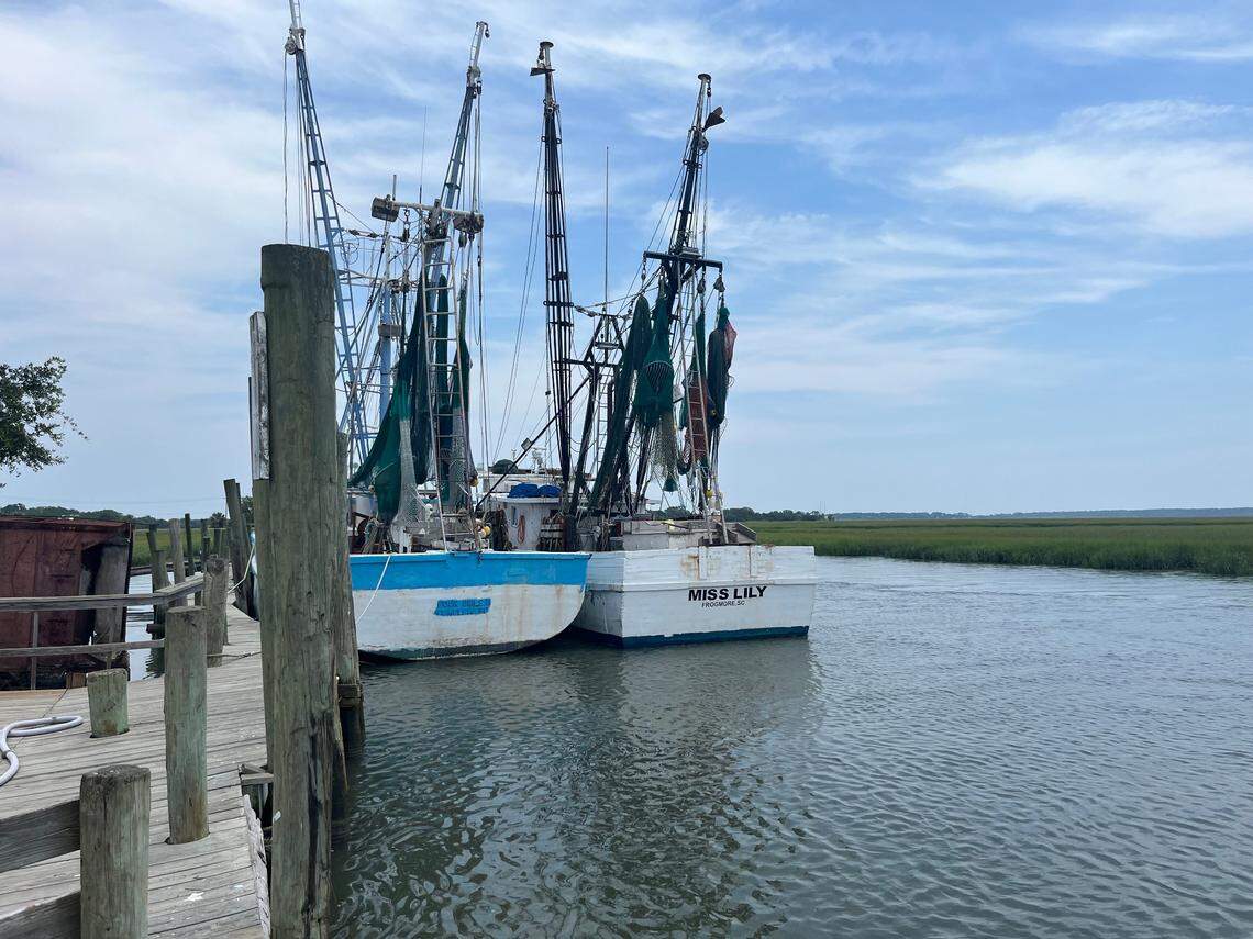 Five captains dock their shrimp boats at Gay Fish Co. on St. Helena Island.