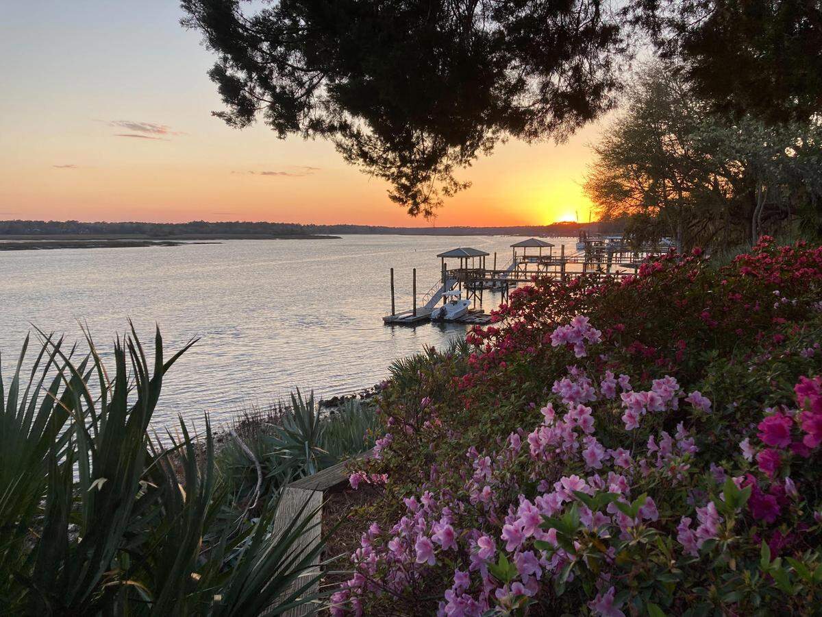 Patty Odom shared this photo of azaleas along the May River taken outside Church of the Cross in Old Town Bluffton.
