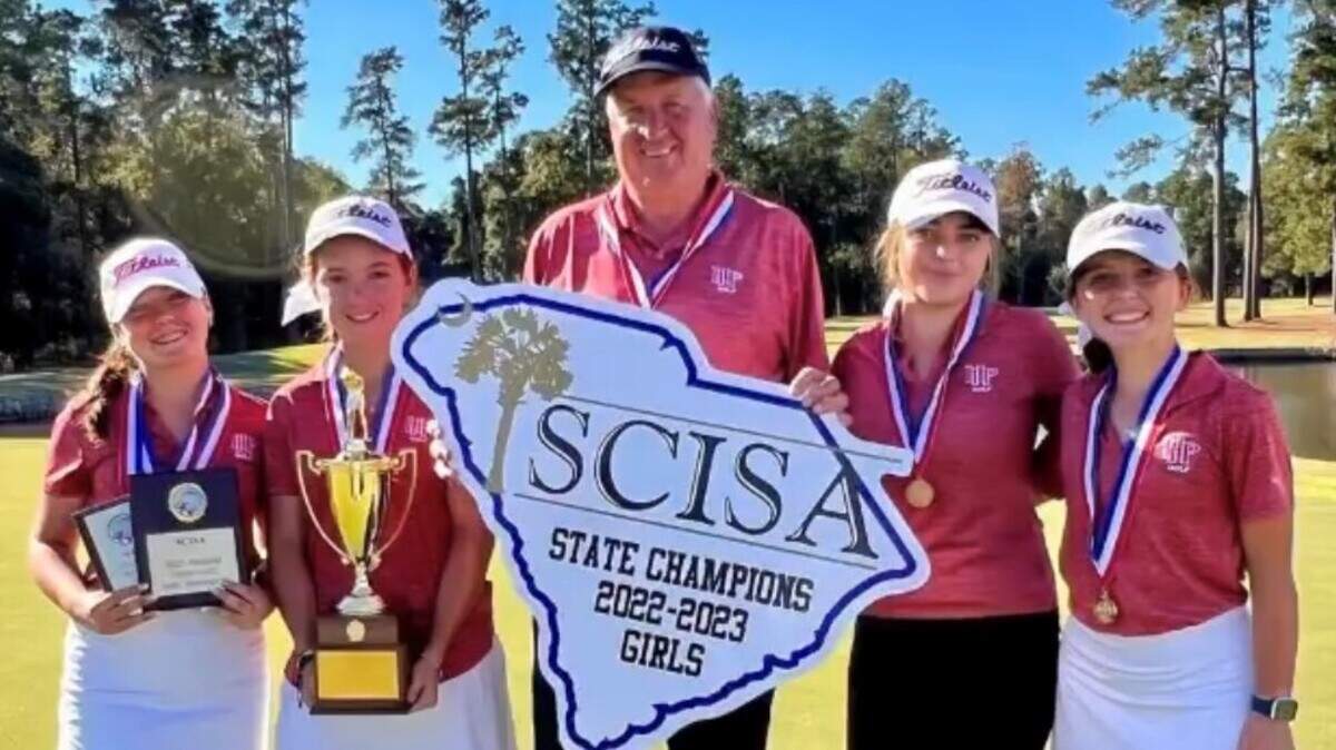 The Hilton Head Prep girls golf team won the 2022 SCISA state championship on Tuesday, Oct. 4, 2022 at Orangeburg Country Club.