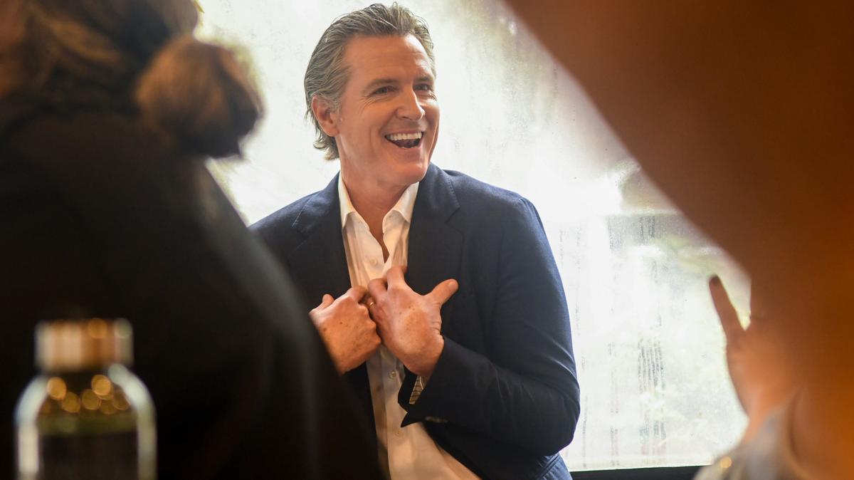 South Carolina Sen. Margie Bright Matthews introduces California Gov. Gavin Newsom to approximately 300 attendees last month. Newsom was in Washington last week for a governor’s conference.