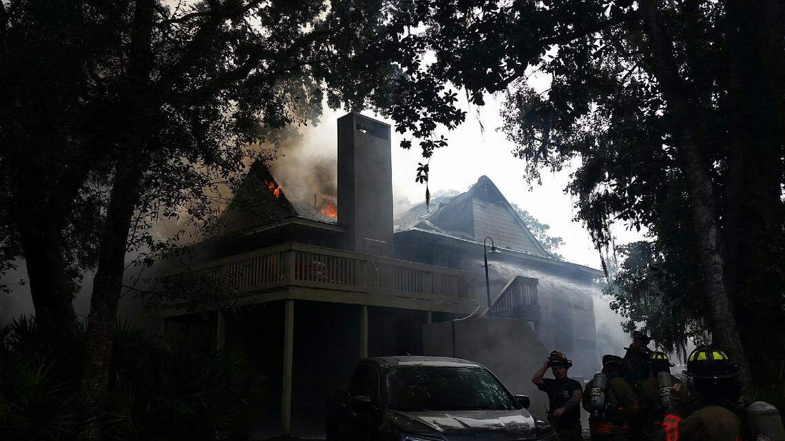 Firefighters were on scene in Shipyard for hours Wednesday.