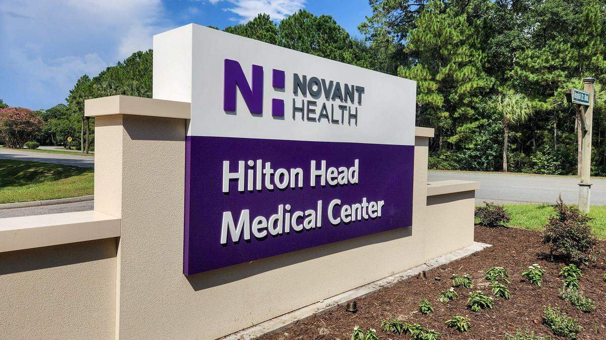 Photographed on July 29, 2025, is the new signage for Hilton Head Medical Center, formerly Hilton Head Hospital, which was acquired by Novant Health In February 2024.