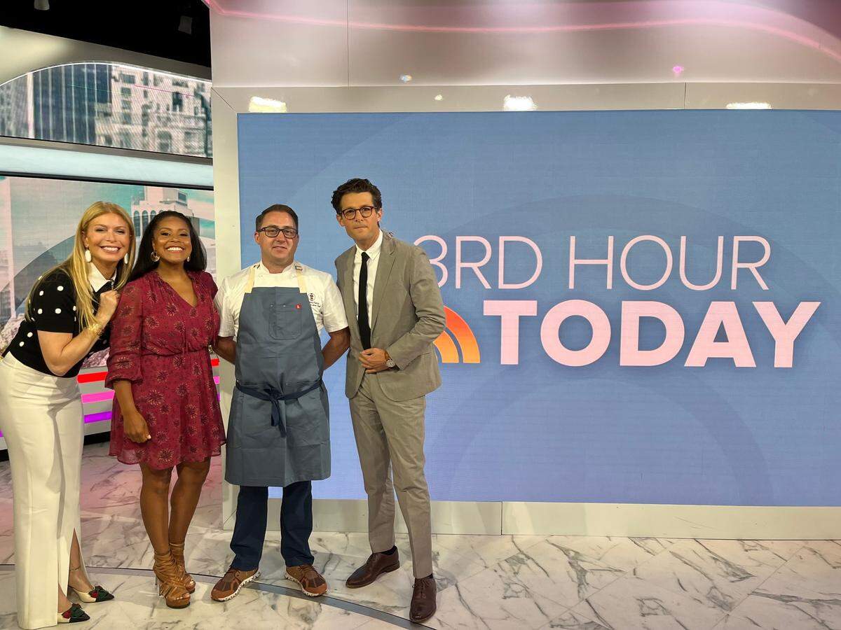 Chef Ben at the TODAY studio in New York City.