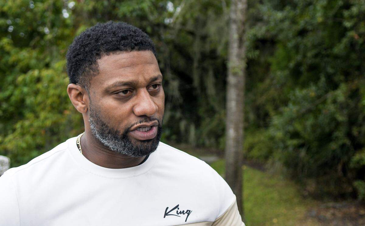 Willie Turral, owner of St. Helena Island’s Willie’s Bar and Grill, speaks about the mass shooting that took place outside of his establishment that killed four people and injured scores of others. Turral called the shooter or shooters “terrorists” while being interviewed on Monday, Oct. 13, 2025, near his business on the island.