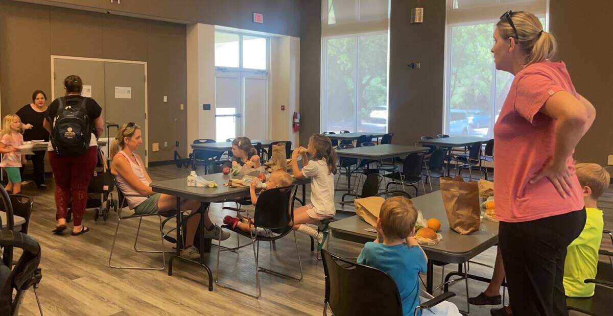 Beaufort County kids enjoy their lunches after visiting the library on Friday, June 9 at the Bluffton Branch library. The free lunches for kids are available at all Beaufort County Library branches this summer from Monday through Friday until August 4. Times vary depending on the branch’s location.
