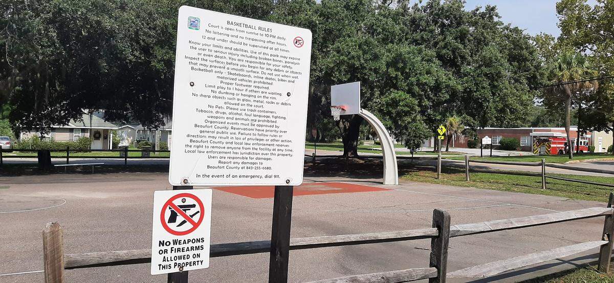 The Charles Lind Brown Center includes indoor and outdoor basketball courts.