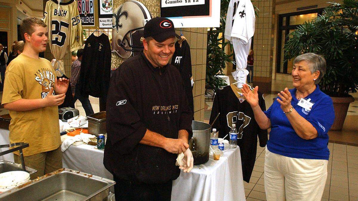 Ken Ballard of Kenny B's is applauded after winning first place at last year's Lowcountry Soup Challenge, which benefits Volunteers in Medicine. This year's event will take place Sunday at The Mall at Shelter Cove on Hilton Head Island.
