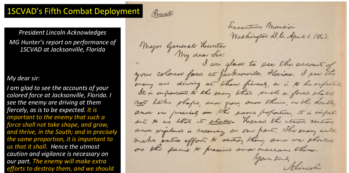 President Lincoln wrote this letter regarding the First South Carolina Volunteers that very few people have seen.