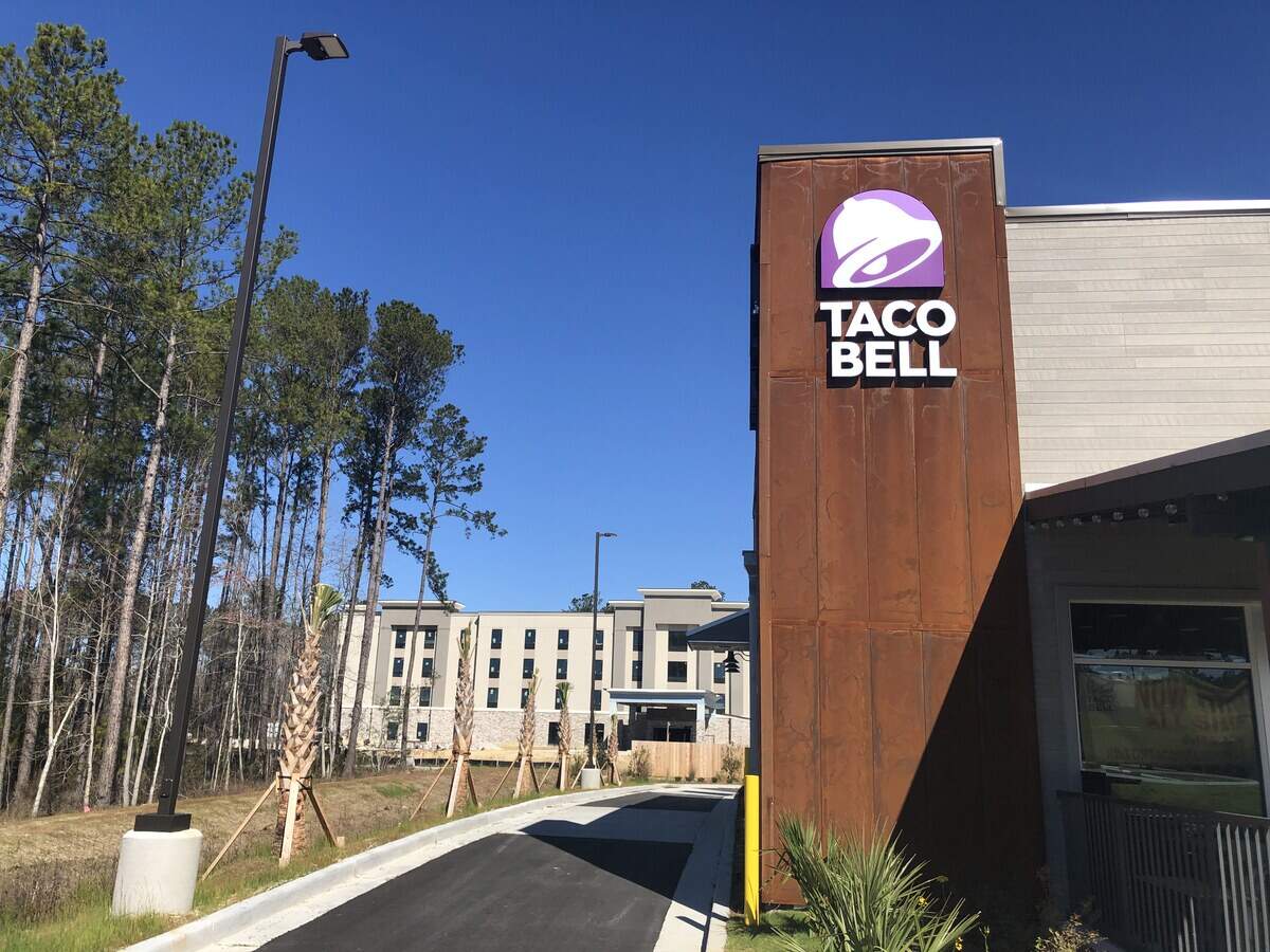 Construction on the hotel behind the Taco Bell in Hardeeville has delayed the restaurant’s opening.