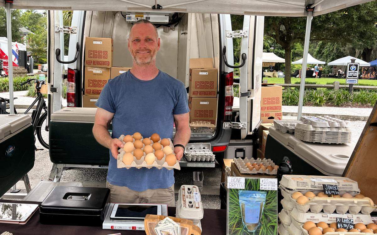 Nathan Boggs, owner of Fili-West farms, has been a vendor at the farmer’s market for 10 years.