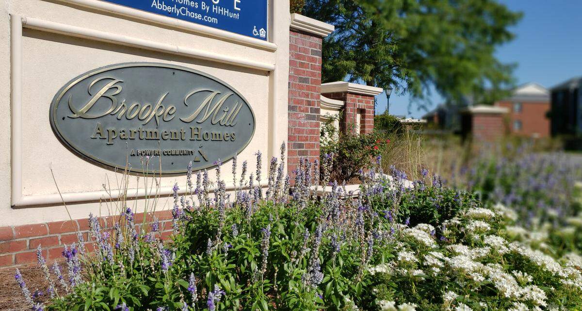 The Argent Boulevard entrance to Brooke Mill Apartment Homes as seen on Aug. 5, 2020, in Ridgeland, S.C.