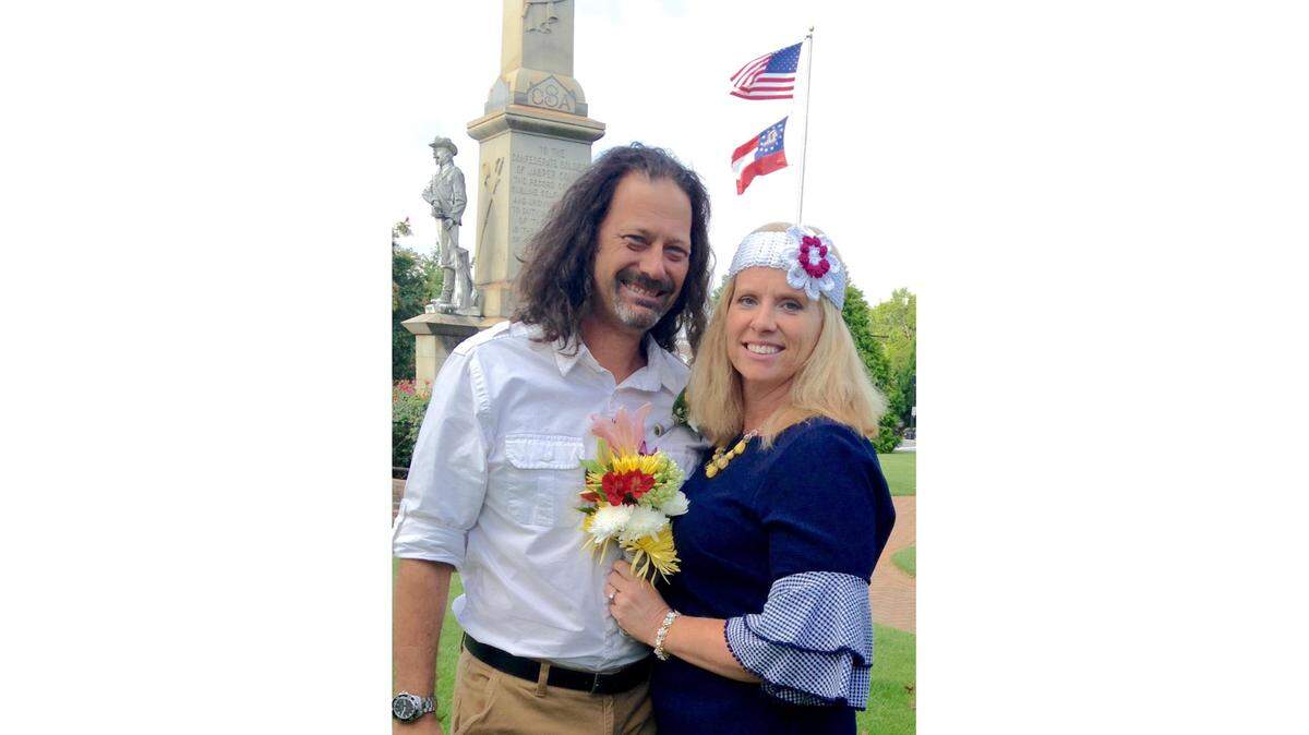 Brian Cooper and Shannon Crockett pose for engagement photos. The pair was supposed to get married in Hilton Head Saturday, Sept. 16- the same day Hurricane Florence was set to dump several inches of rain on the island.