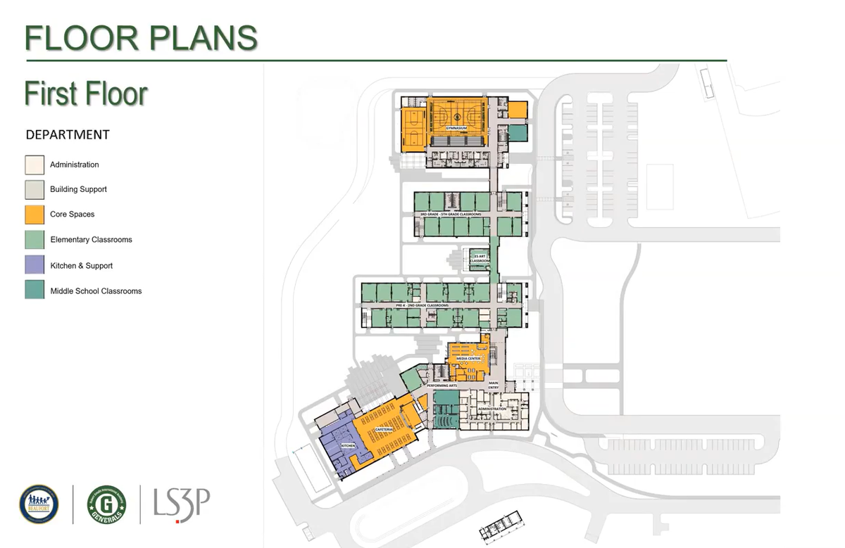 Classrooms will face east to west for “maximum daylighting” and minimal glare on screens, according to Nikos Katsibas, a project manager with LS3P.