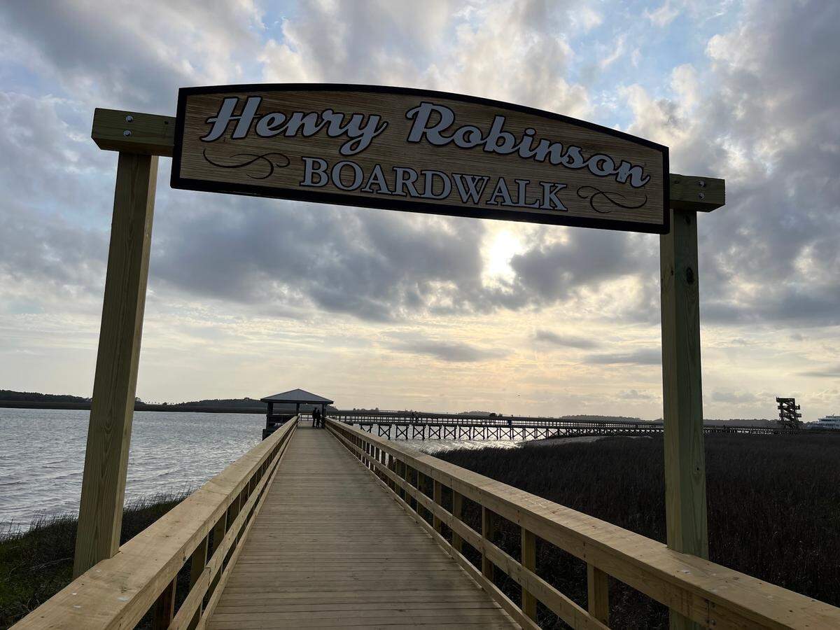 The Henry Robinson Boardwalk in Port Royal, S.C. has reopened after being damaged by Tropical Strom Helene in 2024.