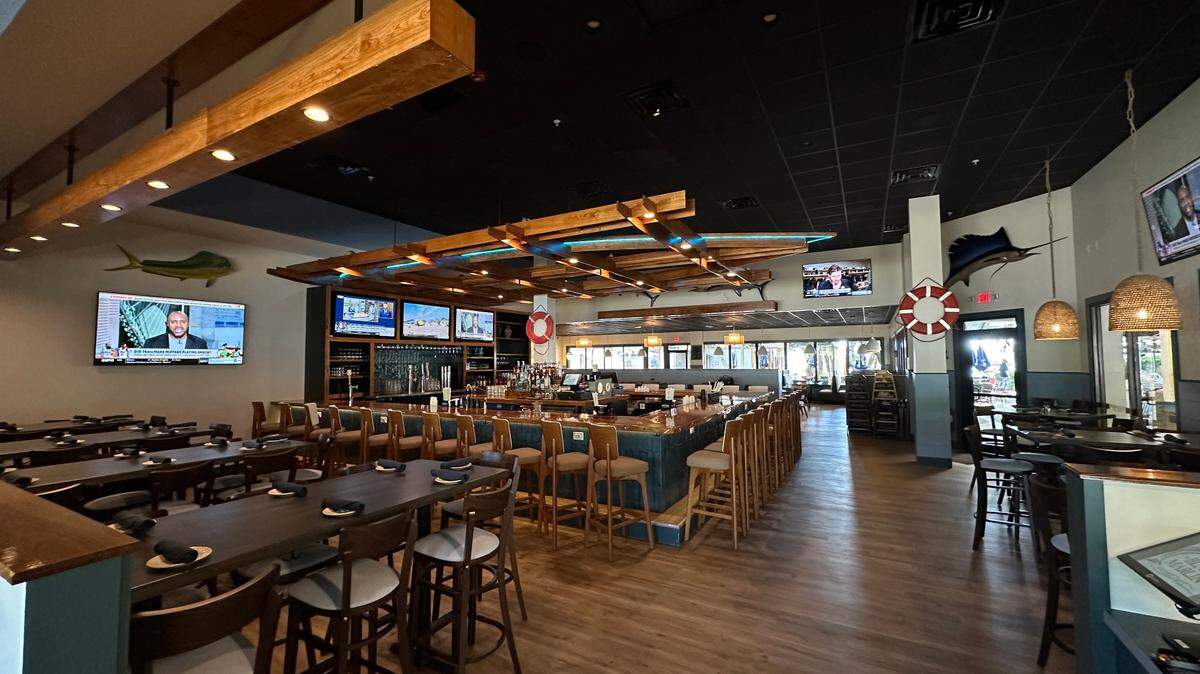 An interior view of the newly renovated and reopened Black Marlin Bayside Grill & Hurricane Bar, which is located at 86 Helmsman Way on Hilton Head Island. The restaurant is open daily.
