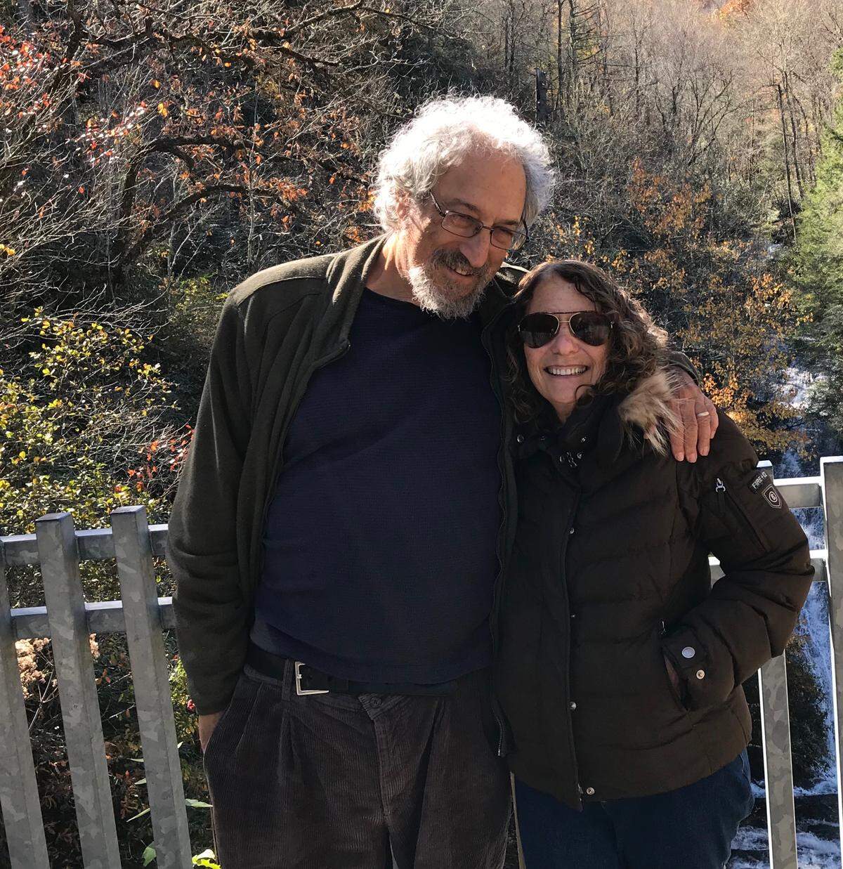 Arlene and Larry Spiegel, who moved to Bluffton 5 years ago and will be celebrating their Seder meal Wednesday with donated items from the community.