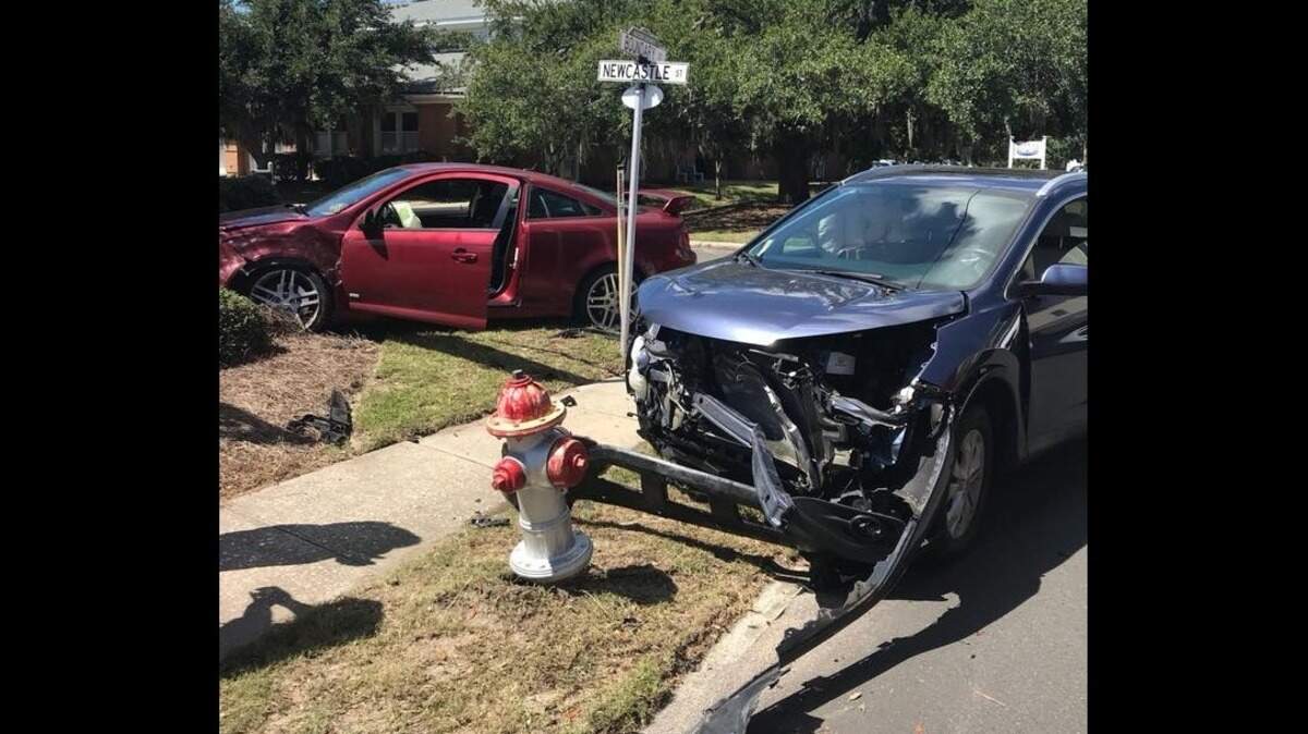 A two-vehicle accident was reported around noon on Thursday in Beaufort, South Carolina.