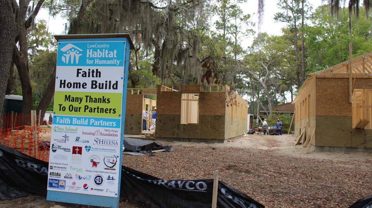 Faith Build Habitat for Humanity project in Mossy Oaks
