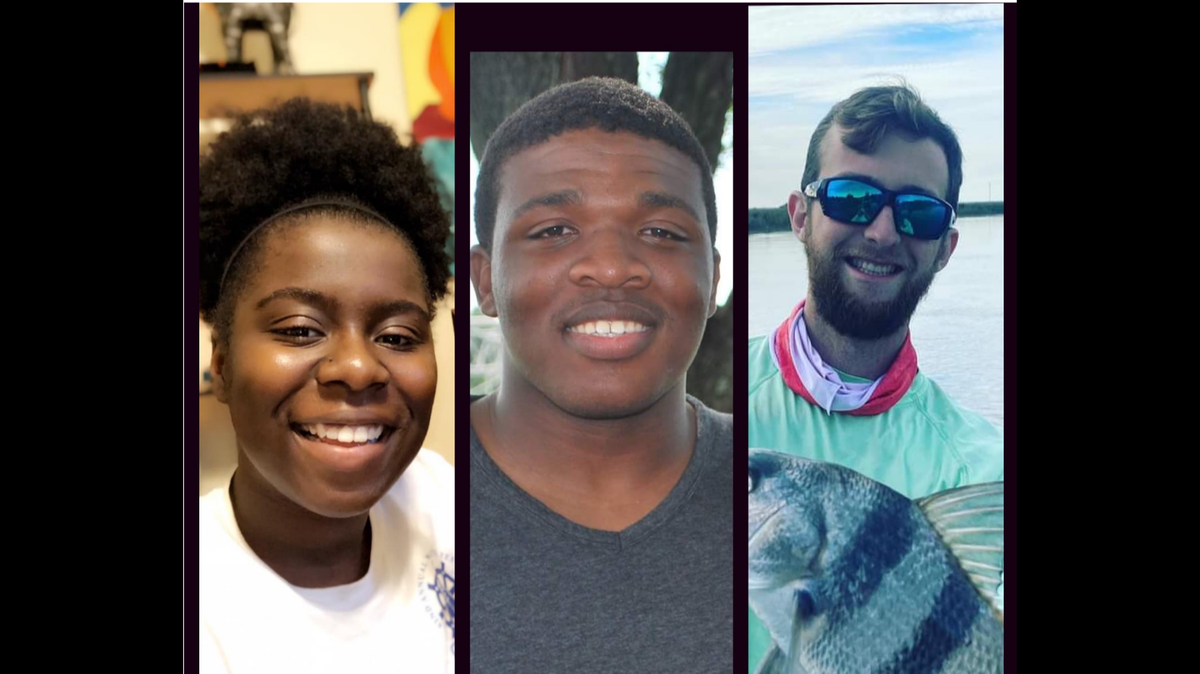 Jordan Johnson (left), 21, of Beaufort County; Jonathan Green, 27, of Hardeeville (center); and Tyler Carroll (right), 23, of Ridgeland were killed in a crash on May 1 on the Hilton Head Island Bridges. A pickup truck driven by Carroll crashed head-on with a sedan carrying Green and Johnson at close to 2 a.m.