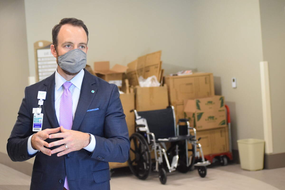 Beaufort Memorial Hospital CEO Russell Baxley visits the new Okatie Medical Pavilion on Wednesday, Oct. 28, 2020 at 122 Okatie Center Boulevard North.