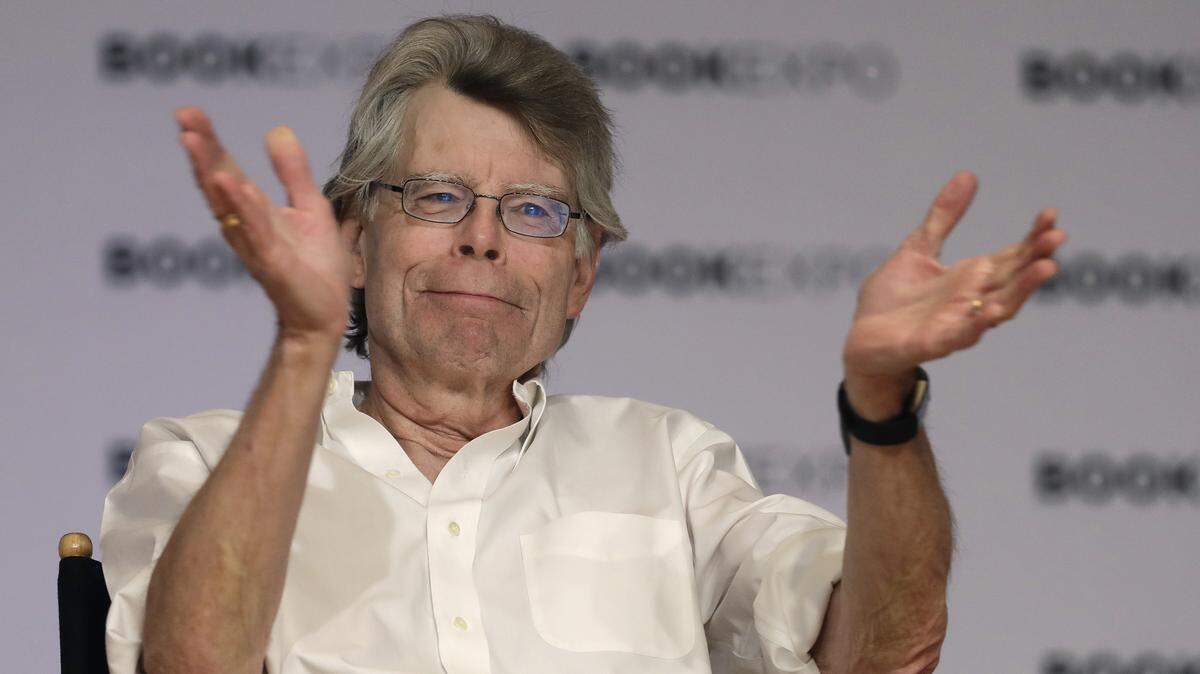 Author Stephen King speaks at Book Expo America on June 1, 2017, in New York. The television show based on his novel "Mr. Mercedes" is being filmed in Charleston, South Carolina.