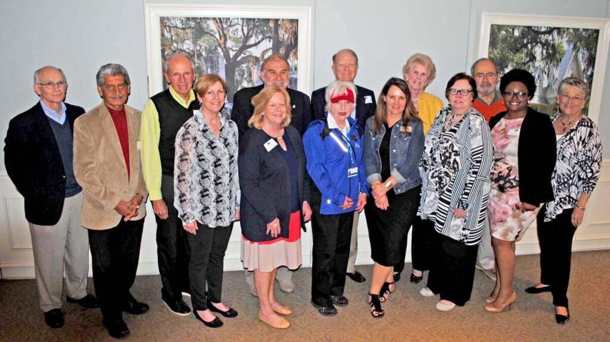 The Belfair1811 Charitable Fund recently awarded over $50,000 to local organizations in the greater Bluffton area. Karen Wilber Wessel submitted this photo of representatives of those non-profit organizations at the inaugural presentation at the Belfair Clubhouse.