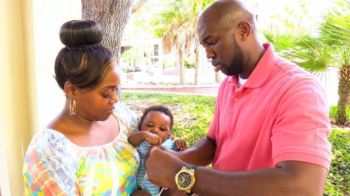 Lakesha and Joe Williams II tend to their 5-month-old boy, Joe III, Aug. 23, 2016, at Henry C. Chambers Waterfront Park in Beaufort. Baby Joe was born with a heart condition known as Hypoplastic left heart syndrome. He underwent a third heart surgery on Thursday at the Medical University of South Carolina Children’s Hospital in Charleston.