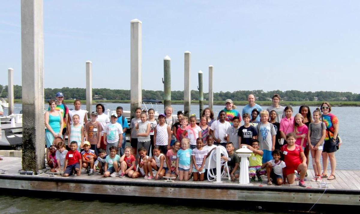 Lindsay Finger submitted this photo of Hilton Head Island Boys & Girls Club members who were recently treated to a boat outing and cookout by members of Long Cove Yacht Club on Hilton Head.
