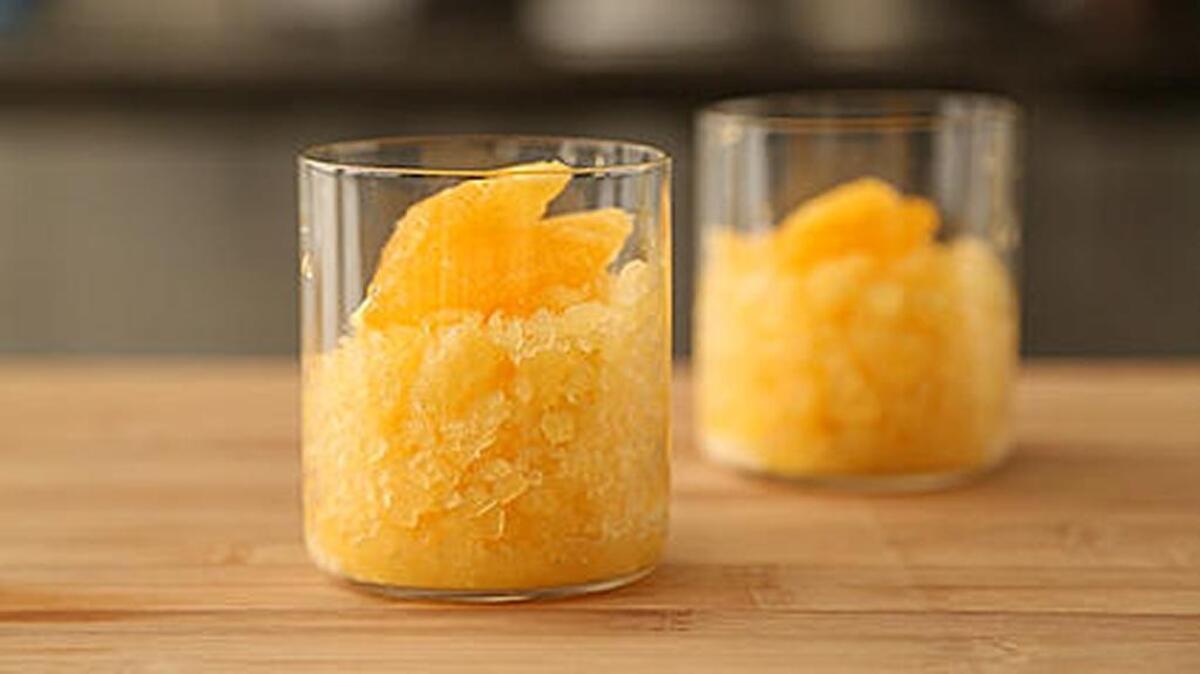 Maple orange granita