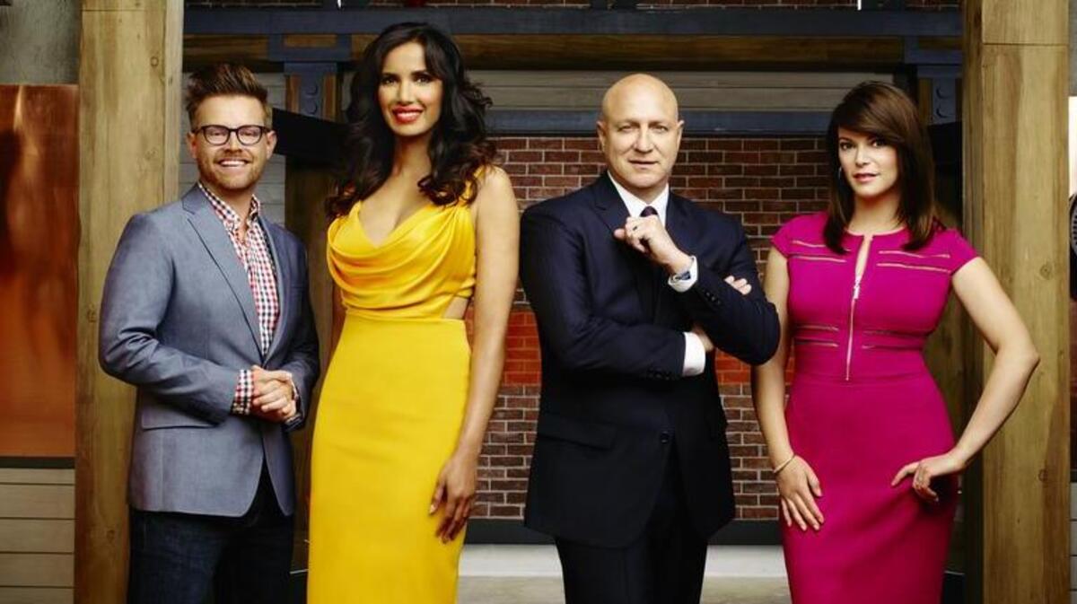 ‘Top Chef’ Season 14 will film in Charleston, SC. Hosts include, from left: Richard Blais, Padma Lakshmi, Tom Colicchio and Gail Simmons.