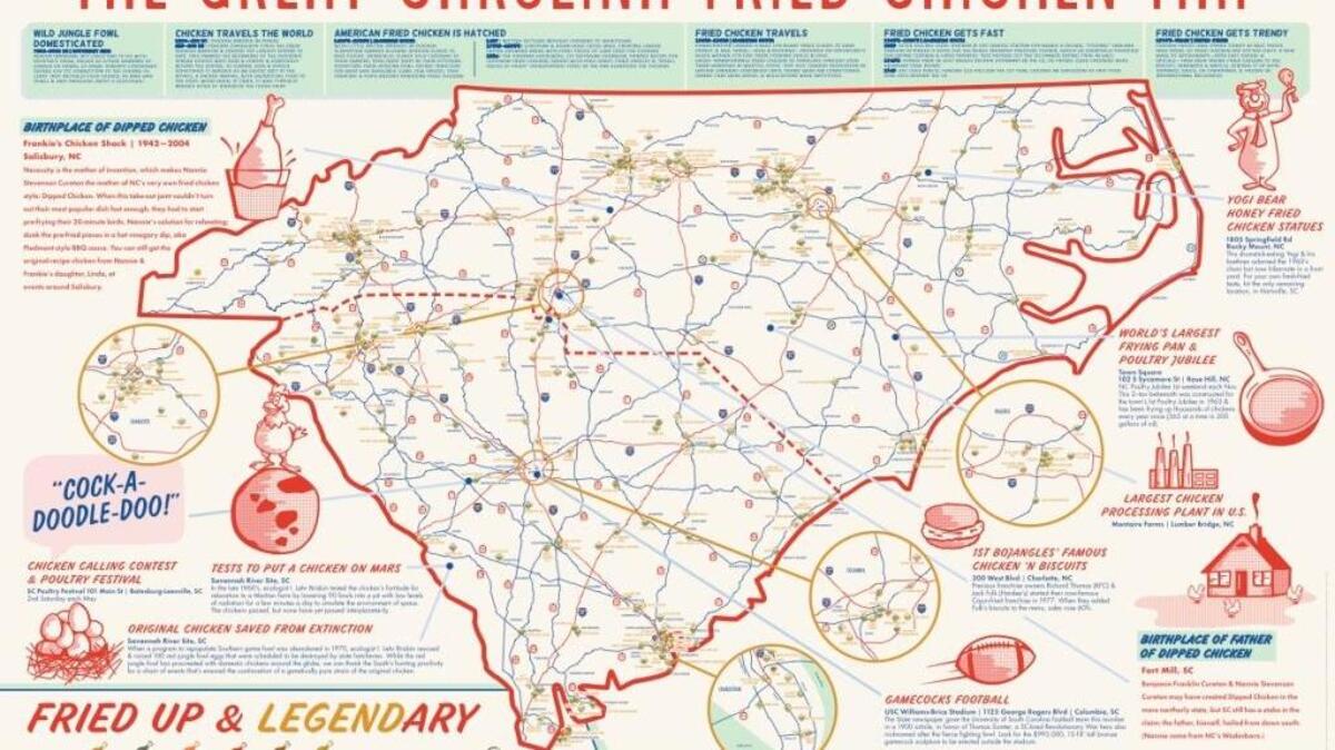 E.D.I.A. released its South Carolina fried chicken map Thursday.
