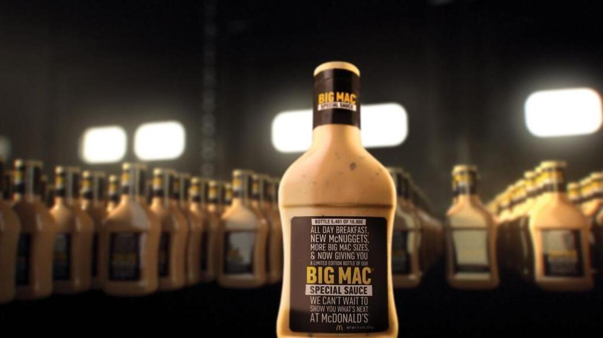 McDonald’s restaurants across the nation will be giving away 10,000 limited edition bottles of its Big Mac Special Sauce Jan. 26.