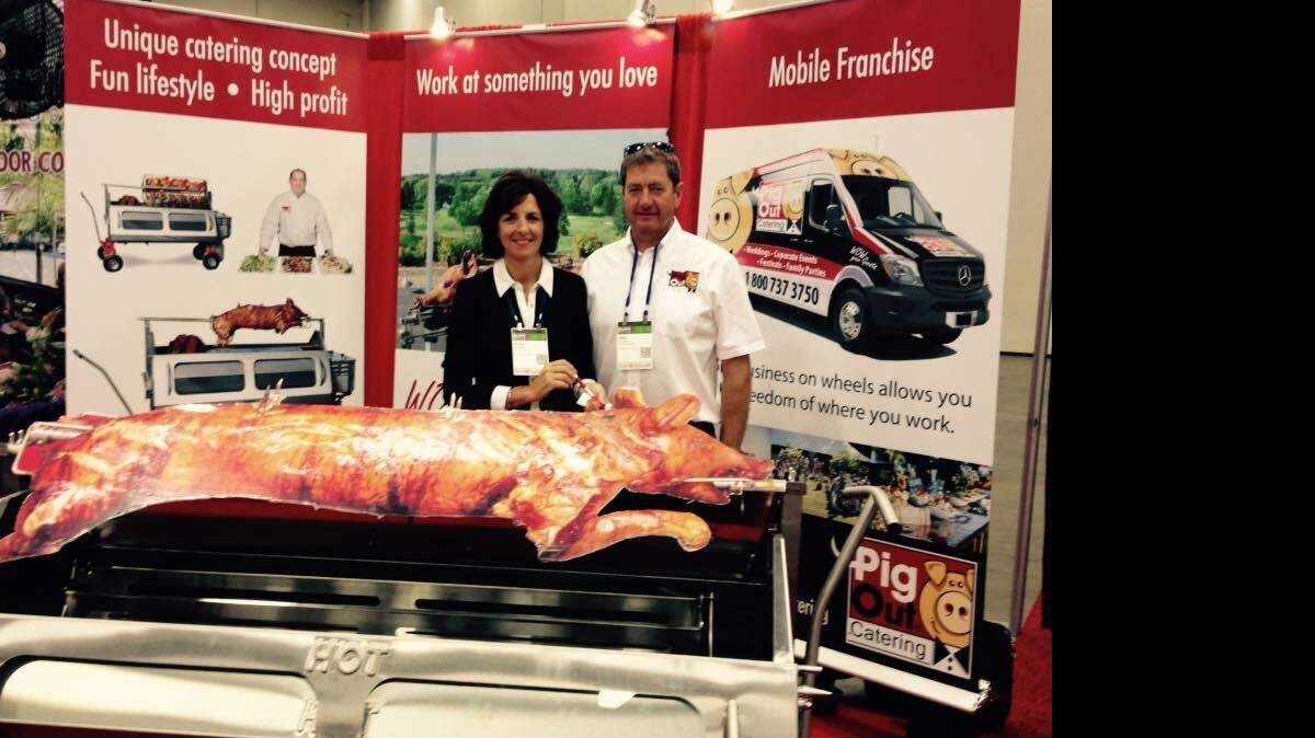 PigOut owners Anne and Alan Dickson are pictured. The couple hopes to launch a PigOut mobile catering unit in Beaufort County by the spring.