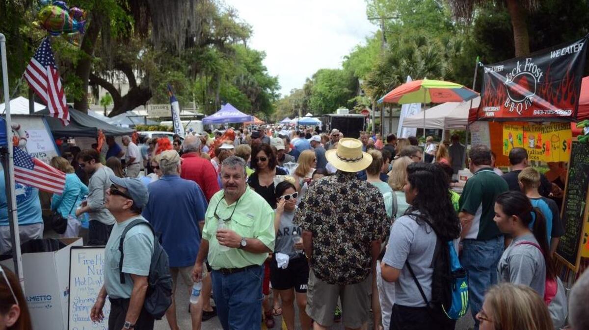 The third annual Taste of Bluffton was held April 11, 2015, on Calhoun Street in Old Town Bluffton, its first time in that location.