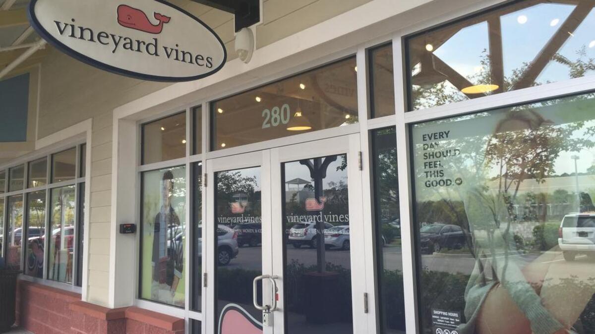 Vineyard Vines Outlet will open Oct. 7 in Tanger 1 next to Worth New York and Nine West Outlet. The North Face will also open the same day in Tanger 2.