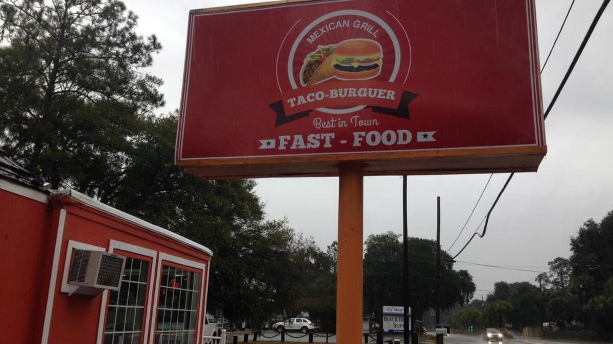 The recently reopened Taco Burger at 1740 Ribaut Road in Port Royal.