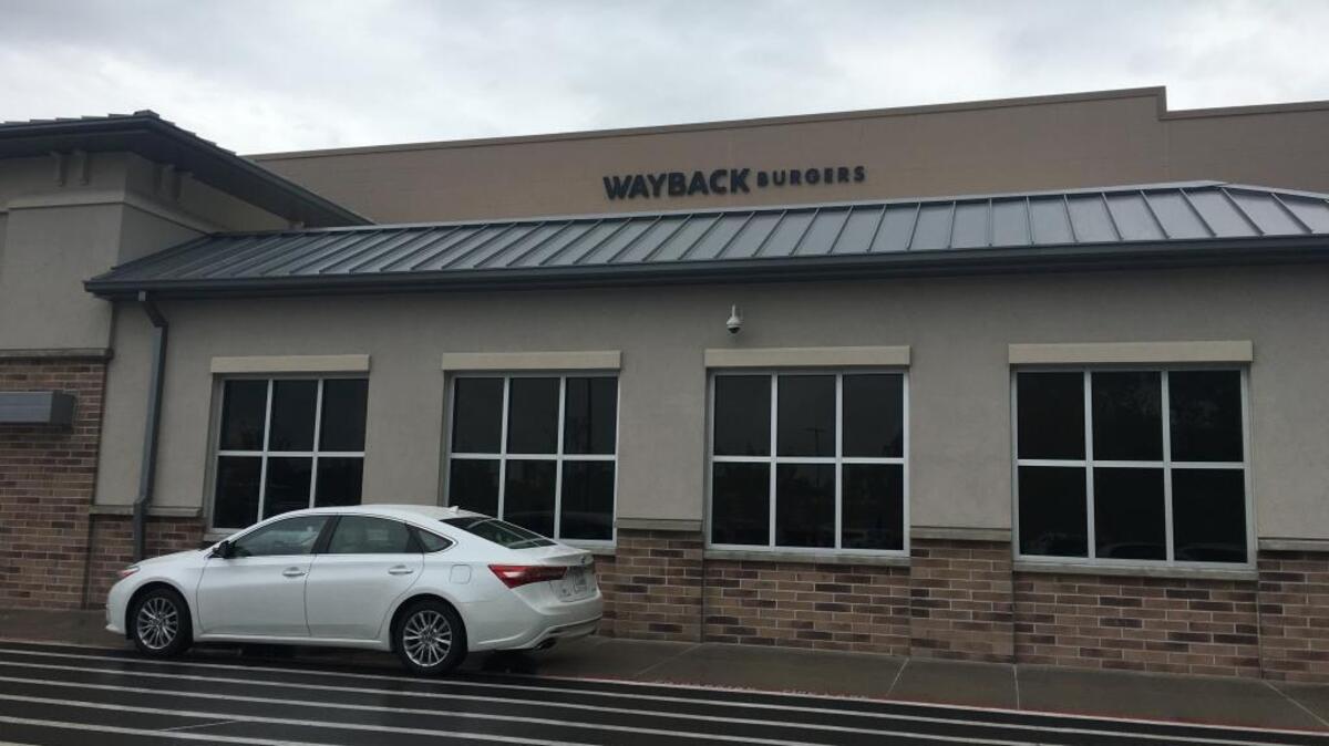 Wayback Burgers plans to open next month.