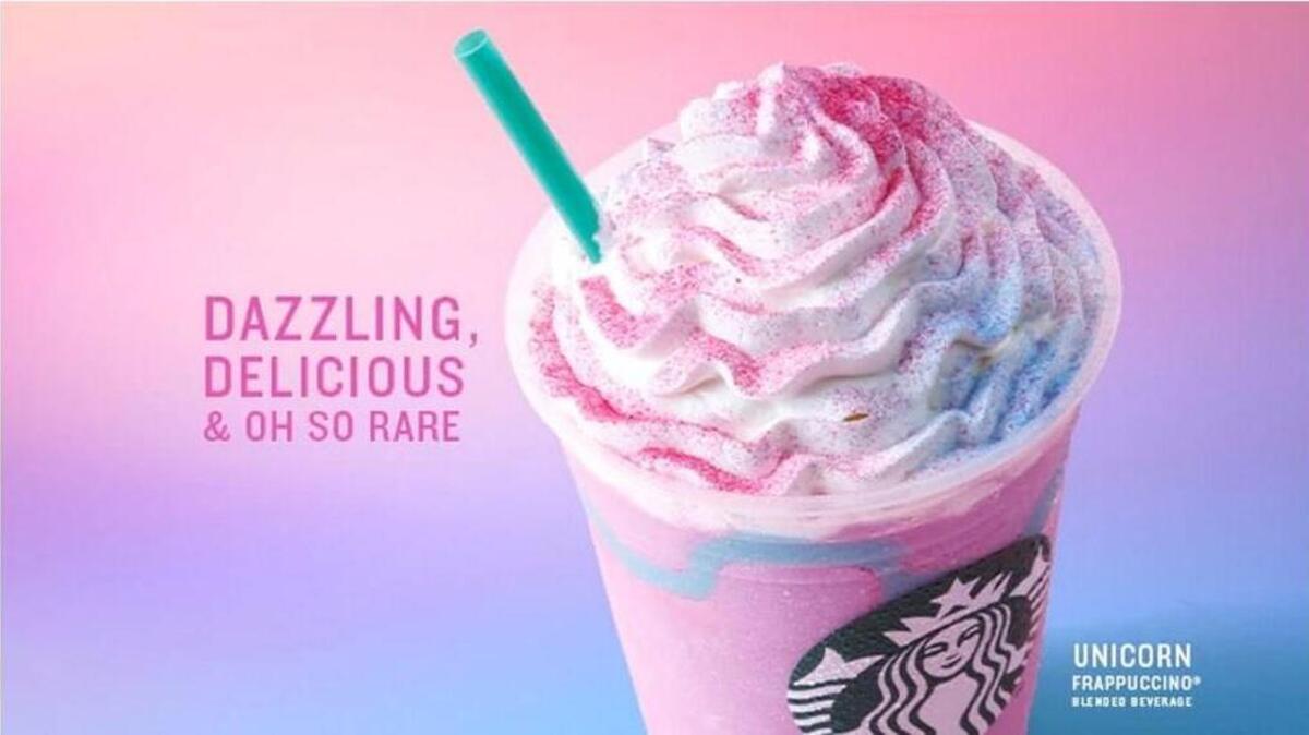 A new, limited-edition frappuccino is available at Starbucks for a few days.