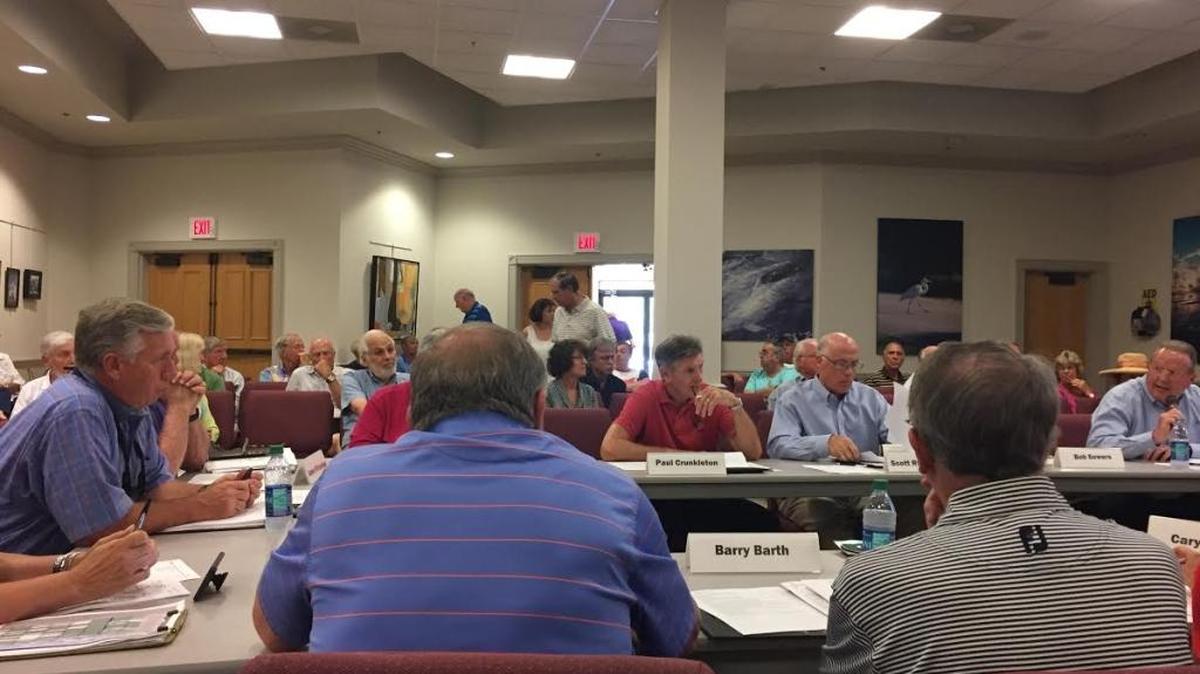 CSA board members on Monday June 26, 2017, prior to a vote on the referendum to expand The Inn & Club at Harbour Town.