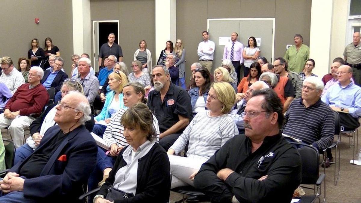 In this file photo from March 7, 2017, local residents attend a town hall meeting hosted by Beaufort County councilmen Mike Covert and Tabor Vaux where many voiced their concerns about the redevelopment of Hilton Head National Golf Club.
