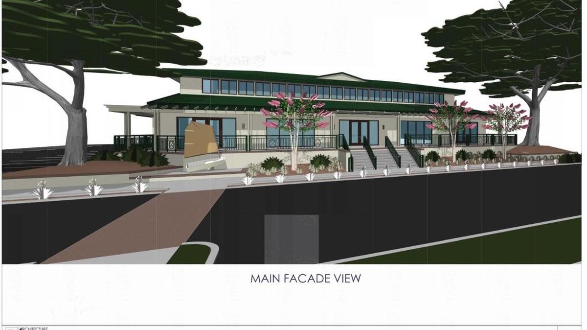 Exterior view of proposed renovations to 7 Lagoon Road, as shown in town documents.