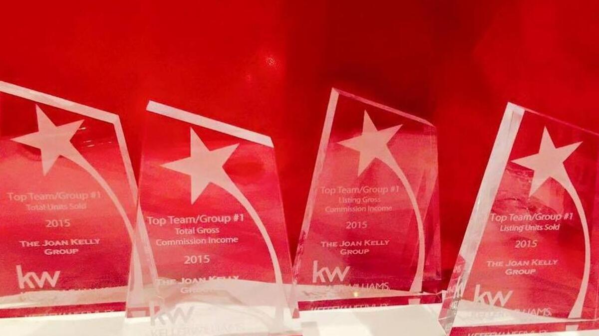 The Joan Kelly Group of Keller Williams Realty recently received several awards.